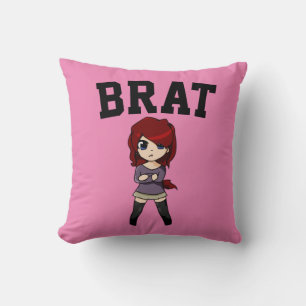 ALMOFADA TRAVESSEIRO DECORATIVO BRAT WIFE NAMORADA FUNNY