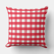 Travesseiro decorativo Brilhante de Gingham Countr