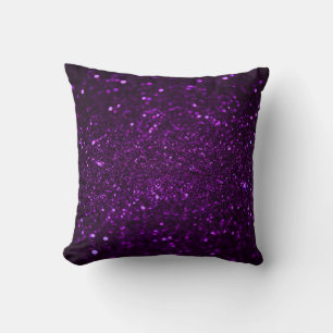 Almofada Travesseiro decorativo brilhante roxo