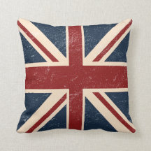 Travesseiro decorativo britânico afligido da