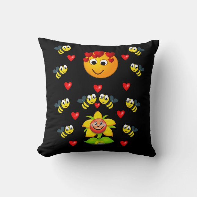 Almofada Travesseiro decorativo Bumblebee (Frente)