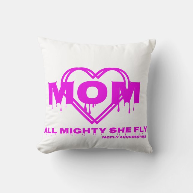Almofada Travesseiro decorativo c/MÃE + Coração Todo Podero (Frente)