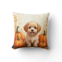 Travesseiro Decorativo Cachorrinho no Campo de Abó