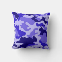 Travesseiro Decorativo Camuflagem Azul Oceano