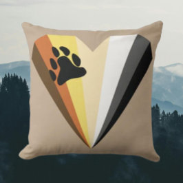 Almofada Travesseiro decorativo Cardíaco do Orgulho Urso