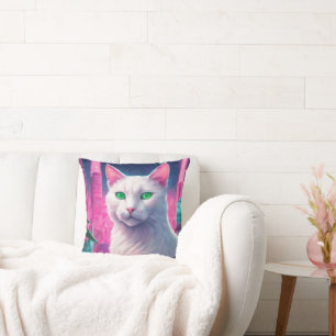 Almofada Travesseiro decorativo Cat 20" x 20"