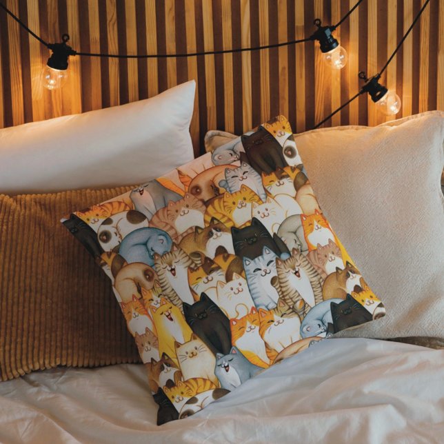 Almofada Travesseiro decorativo Cat Lover (Criador carregado)