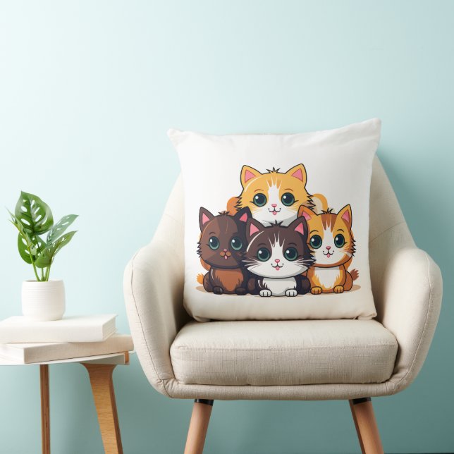 Almofada Travesseiro decorativo Cat Nip 20x20 (Cadeira)
