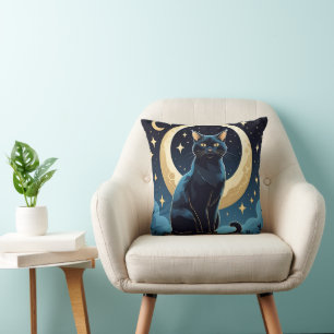 Almofada Travesseiro decorativo Celestial de Gato - Luz Mag