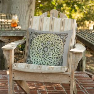 Almofada Travesseiro decorativo Celtic Knotwork Mandala