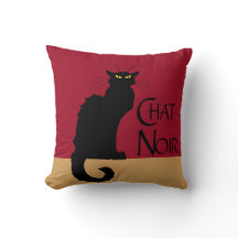 Travesseiro decorativo Chat Noir Vintage