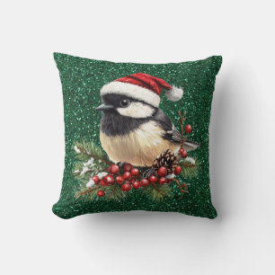 Almofada Travesseiro decorativo Chickadee