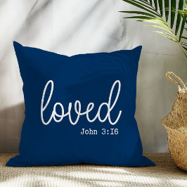 Almofada Travesseiro Decorativo Citação Amada Naby Blue
