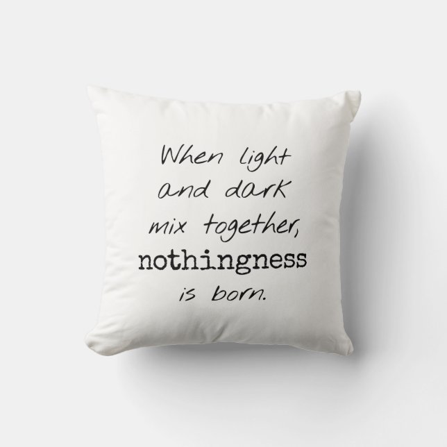 Almofada Travesseiro decorativo Claro E Escuro (Frente)