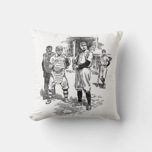 Almofada Travesseiro decorativo clássico de beisebol frente (Frente)