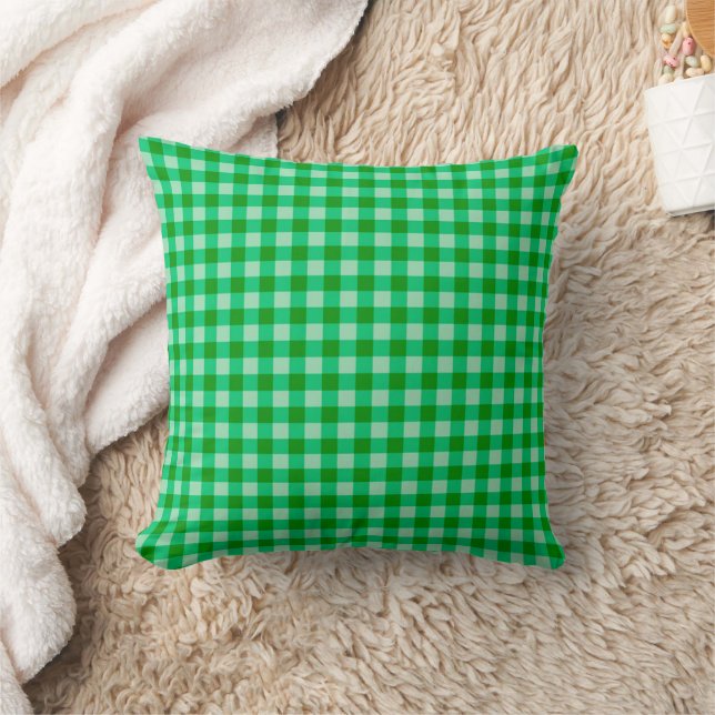 Almofada Travesseiro decorativo Clássico de Padrão Verde Gi (Cobertor)