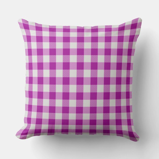 Almofada Travesseiro decorativo Clássico do Padrão Fuchsia  (Frente)