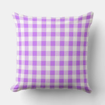Travesseiro decorativo Clássico Lilac Gingham
