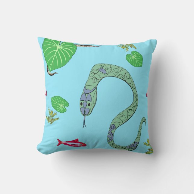 Almofada Travesseiro decorativo cobra (Frente)