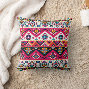 Almofada Travesseiro decorativo Colorida Boêmia de Estilo M