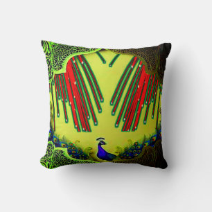 Almofada Travesseiro decorativo Colorido de Arte Digital 3D
