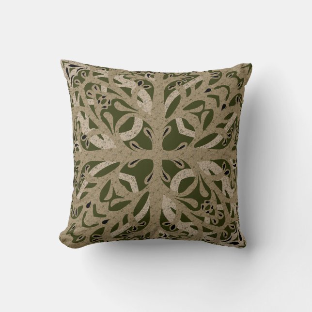 Almofada Travesseiro decorativo com alivio básico verde (Frente)