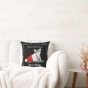 Almofada Travesseiro Decorativo com Cachorrinho Bulldog Fra