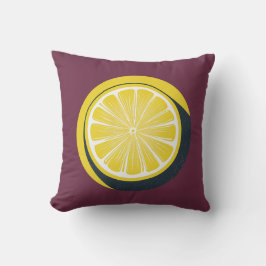 Almofada Travesseiro Decorativo com Design de Limão Cítrico