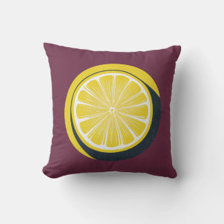 Almofada Travesseiro Decorativo com Design de Limão Cítrico