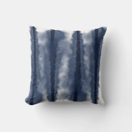 Almofada Travesseiro decorativo com estilhaço azul Shibori