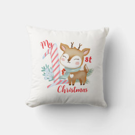 Almofada Travesseiro decorativo com ilustração de um veado