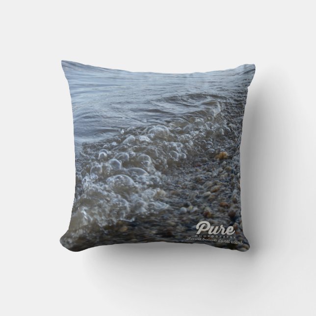 Almofada Travesseiro decorativo com ondas (Frente)