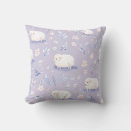 Almofada Travesseiro Decorativo com Ovelha Pastel Fofa e Pa