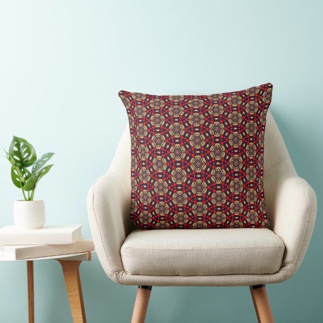 Almofada Travesseiro Decorativo com Padrão de Flor de Cerej (Criador carregado)