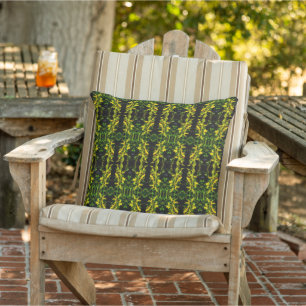 Almofada Travesseiro Decorativo com Padrão de Tapeçaria Ver
