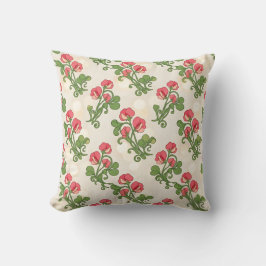 Almofada Travesseiro Decorativo com Padrão Floral Sem Costu