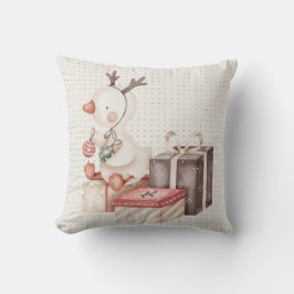 Almofada Travesseiro decorativo com Pato de Natal