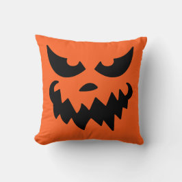 Almofada Travesseiro Decorativo com Rosto de Abóbora Jack O