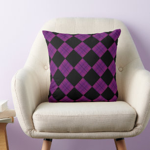 Almofada Travesseiro decorativo com verificação de Xadrez r