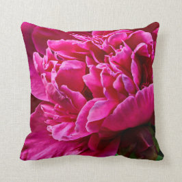 Almofada Travesseiro decorativo cor-de-rosa 16" da flor da