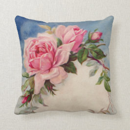 Almofada Travesseiro decorativo cor-de-rosa do vintage