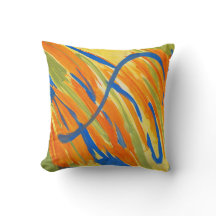 Travesseiro Decorativo-Cores Abstratas Ousadas