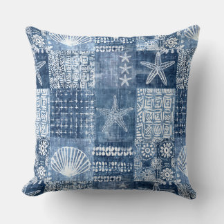 Almofada Travesseiro decorativo Costeiro do Indigo Blue Boh