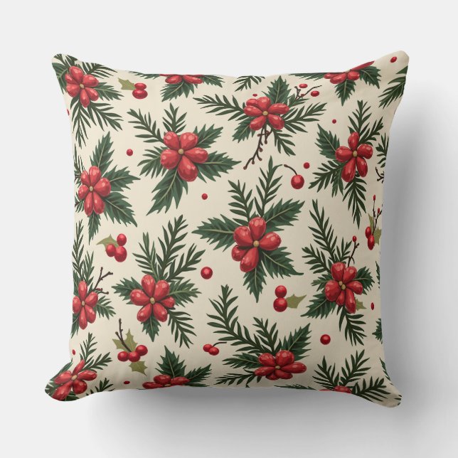 Almofada Travesseiro decorativo Cozy Christmas Cushion (Frente)