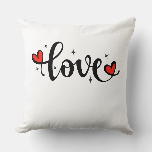 Almofada Travesseiro decorativo Cozy LOVE - Perfeito para D (Frente)