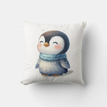 Travesseiro decorativo Cozy Penguin, Travesseiro d
