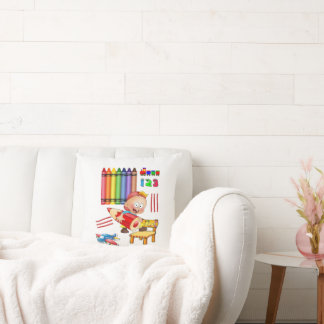 Almofada Travesseiro decorativo Crayons Numbers