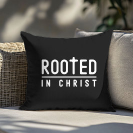 Almofada Travesseiro decorativo Cristão Negro da Farmhouse