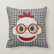 travesseiro decorativo "Cute Sock Monkey"