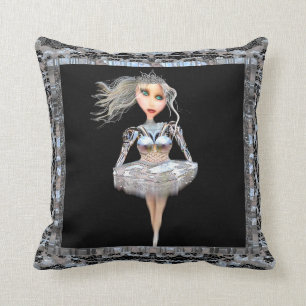 Almofada Travesseiro decorativo da bailarina do Cyborg